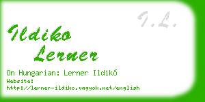 ildiko lerner business card